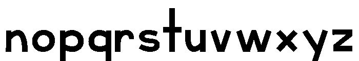 KG Teacher Created Chunky Font LOWERCASE