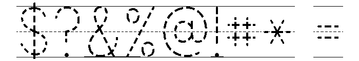 KG Teacher Created Dash Lined Font OTHER CHARS