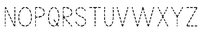 KG Teacher Created Dashed Font UPPERCASE