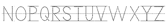 KG Teacher Created Dot 4Lined Font UPPERCASE