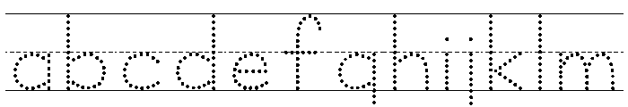 KG Teacher Created Dot 4Lined FONT
