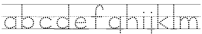 KG Teacher Created Dot Lined FONT