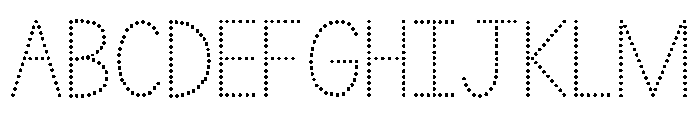 KG Teacher Created Dotted Font UPPERCASE