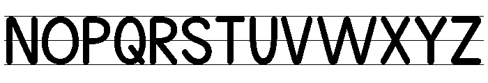 KG Teacher Created Lined Font UPPERCASE