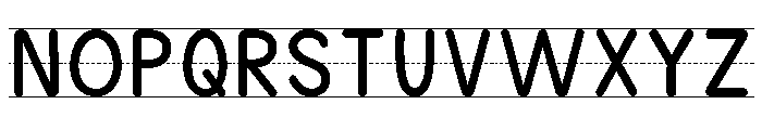 KG Teacher Created Lines Font UPPERCASE