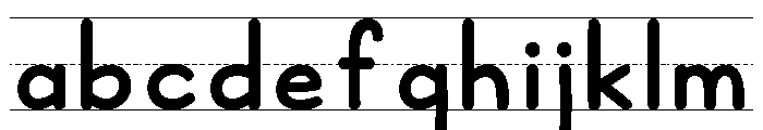 KG Teacher Created Lines FONT