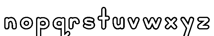 KG Teacher Created Outline 2 Font LOWERCASE
