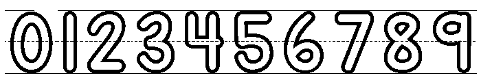 KG Teacher Created Outlined Font OTHER CHARS