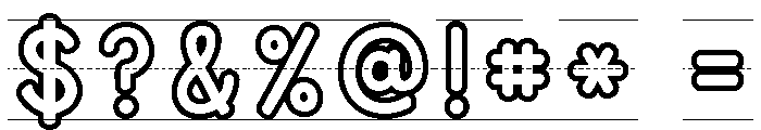 KG Teacher Created Outlined Font OTHER CHARS