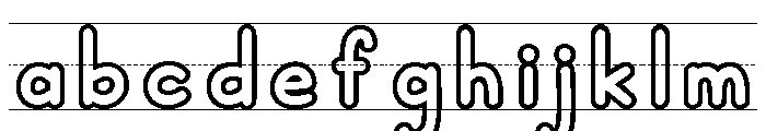 KG Teacher Created Outlined FONT