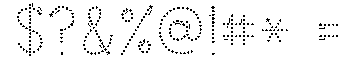 KG Teacher Created Star Arrows Font OTHER CHARS