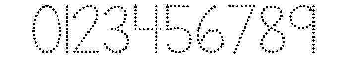 KG Teacher Created Star Dotted Font OTHER CHARS
