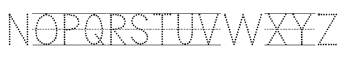 KG Teacher Created Star Lined 2 Font UPPERCASE
