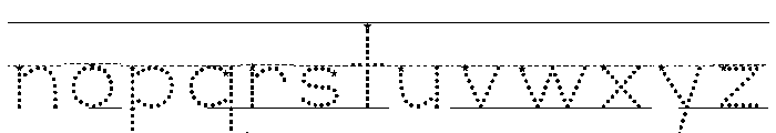 KG Teacher Created Star Lined 2 Font LOWERCASE