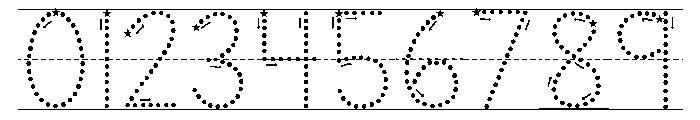 KG Teacher Created Star Lined Font OTHER CHARS