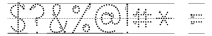 KG Teacher Created Star Lined Font OTHER CHARS