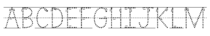 KG Teacher Created Star Lined Font UPPERCASE