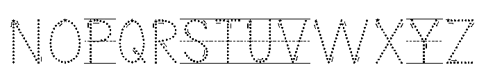 KG Teacher Created Star Lined Font UPPERCASE