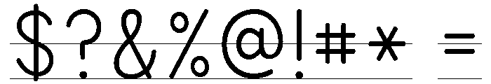 KG Teacher Created Thin 2Lined Font OTHER CHARS