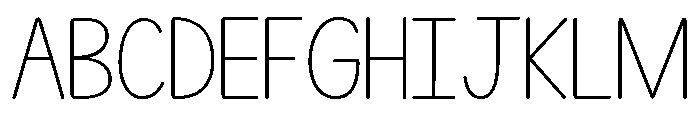 KG Teacher Created Thinner Font UPPERCASE