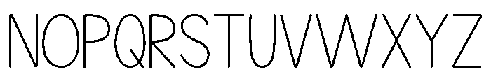 KG Teacher Created Thinner Font UPPERCASE