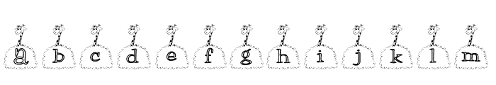 KGGIRAFFE Font LOWERCASE