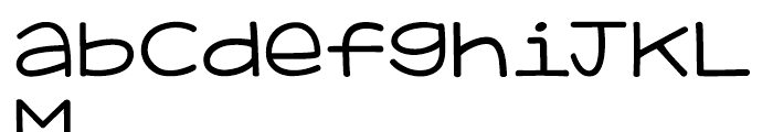 KG Adipose Unicase Regular Font LOWERCASE