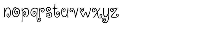 KG Kiss Me Slowly Regular Font LOWERCASE