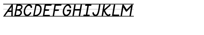 KG Primary Italics Lined Font UPPERCASE