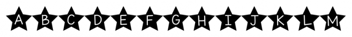 KG All of the Stars Regular Font UPPERCASE