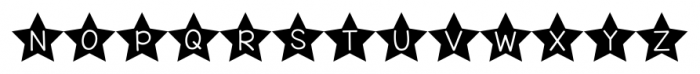 KG All of the Stars Regular Font UPPERCASE