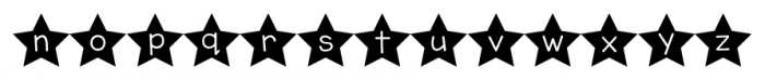 KG All of the Stars Regular Font LOWERCASE