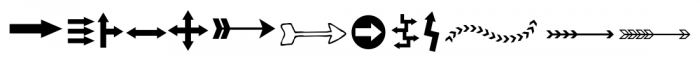 KG Arrows Regular Font LOWERCASE