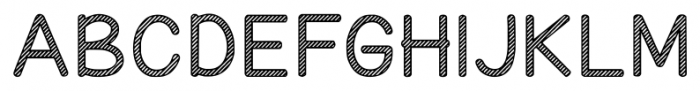 KG Candy Cane Stripe Regular Font UPPERCASE