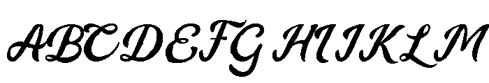 Khabalac Regular Font UPPERCASE