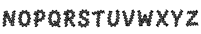 Khal Regular Font UPPERCASE