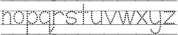 KH Karlie School Dots Lined otf (400) Font LOWERCASE