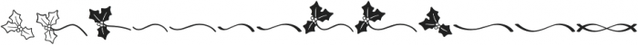 KH Mistletoe Kisses Ornaments otf (400) Font LOWERCASE