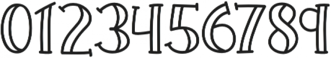 KH Prickles Hollow-Regular otf (400) Font OTHER CHARS