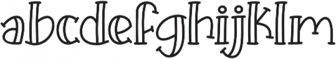 KH Prickles Hollow-Regular otf (400) Font LOWERCASE