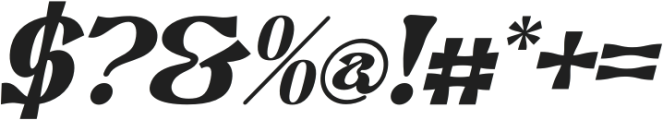 Khalifsa Italic otf (400) Font OTHER CHARS