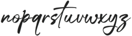 Khalisa Signature otf (400) Font LOWERCASE