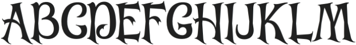KhanBlade-Regular otf (400) Font UPPERCASE