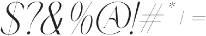 Khardov Mystique Italic otf (400) Font OTHER CHARS