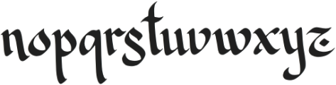 Khazana otf (400) Font LOWERCASE