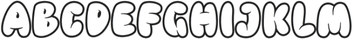 Khews Outline otf (400) Font UPPERCASE