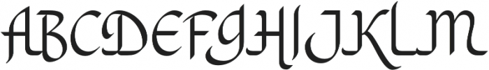 Khodijah Regular otf (400) Font UPPERCASE