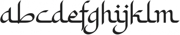 Khodijah Regular otf (400) Font LOWERCASE