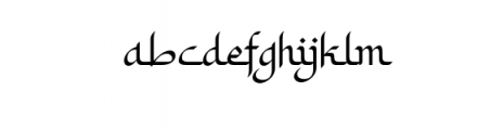 Khodijah.otf Font LOWERCASE