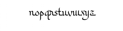 Khodijah.otf Font LOWERCASE